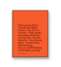 Load image into Gallery viewer, GETTING AWAY WITH IT - TYPOGRAPHY PRINT