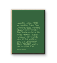 Load image into Gallery viewer, SPROSTON GREEN - TYPOGRAPHY PRINT