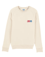 Load image into Gallery viewer, THREE STRIPE CLUB - NATURAL RAGLAN SWEATSHIRT