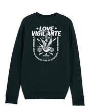 Load image into Gallery viewer, LOVE VIGILANTE - RAGLAN SWEATSHIRT
