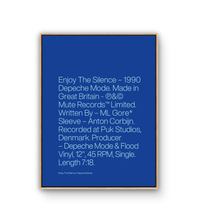 Load image into Gallery viewer, ENJOY THE SILENCE - TYPOGRAPHY PRINT
