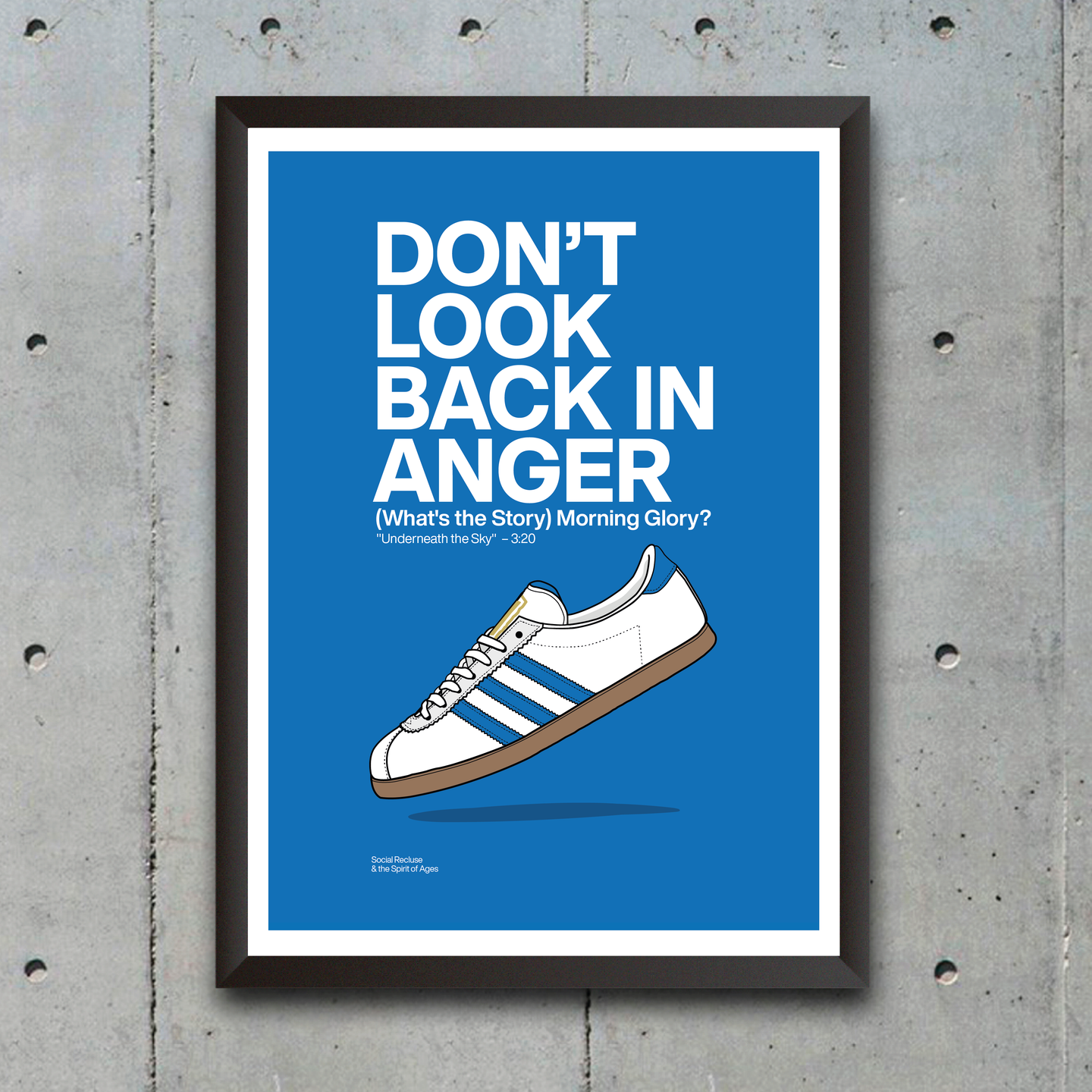 DON'T LOOK BACK IN ANGER - PRINT