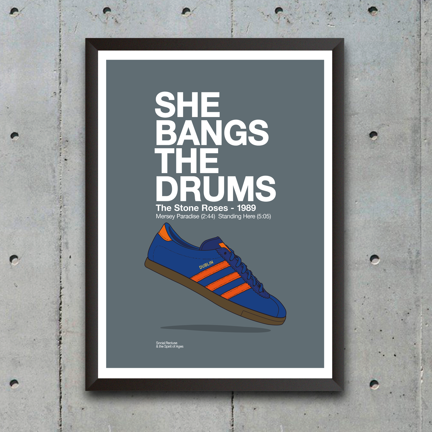 SHE BANGS THE DRUMS - PRINT