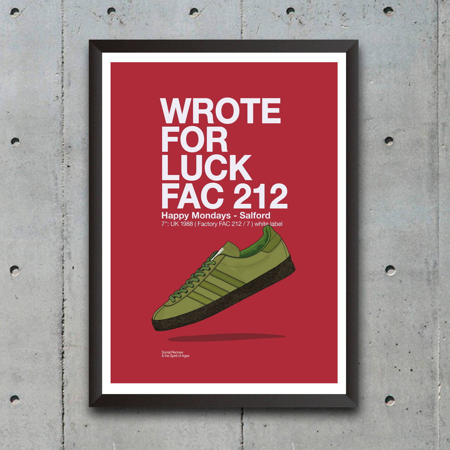 WROTE FOR LUCK - PRINT